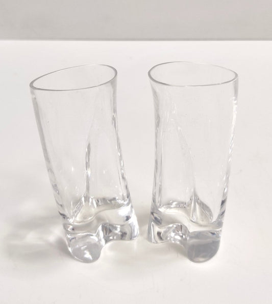 Crystal Drinking Glasses by A. Mangiarotti for Cristallerie Colle, 1970s, Set of 12