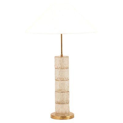 Crystal Floor Lamp with Brass Elements, 1970s-SFD-1089446