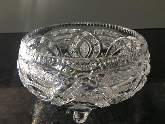 Crystal Fruit Bowl by A. Jabłoński, 1980s-WQQ-985454