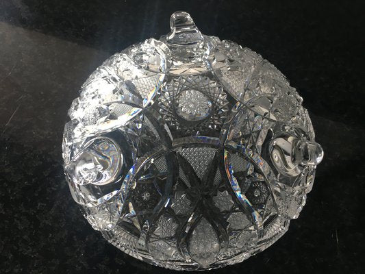 Crystal Fruit Bowl by A. Jabłoński, 1980s-WQQ-985454