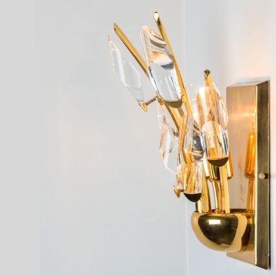 Crystal Gilded Brass Sconces from Stillkronen, 1975-VDW-1776410