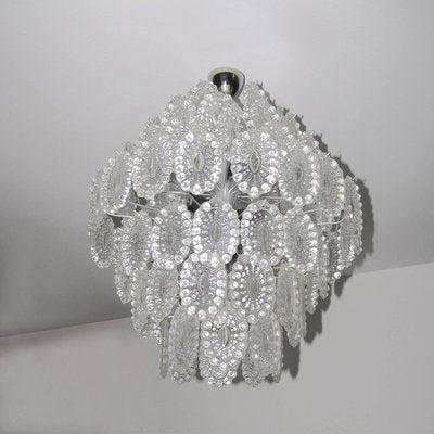 Crystal Glass Chandelier, 1960s-YGE-590319