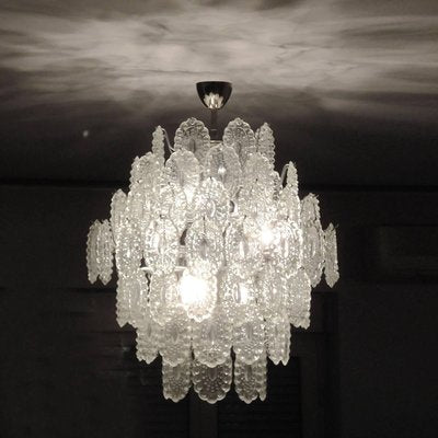 Crystal Glass Chandelier, 1960s-YGE-590319