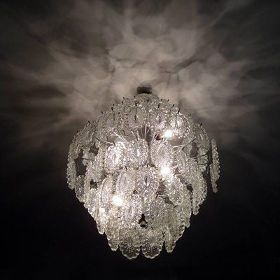 Crystal Glass Chandelier, 1960s-YGE-590319