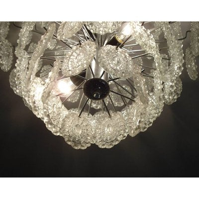 Crystal Glass Chandelier, 1960s-YGE-590319