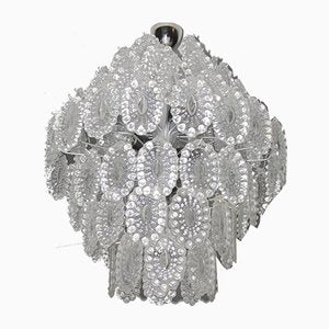 Crystal Glass Chandelier, 1960s-YGE-590319