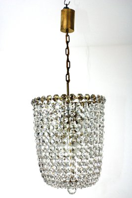 Crystal Glass Chandelier from Kalmar, 1950s-ZWH-2020523