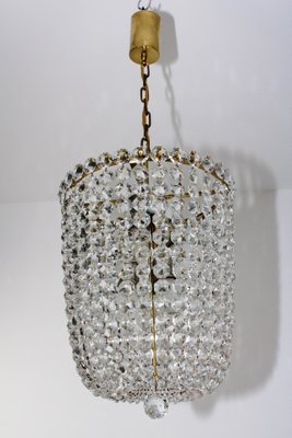 Crystal Glass Chandelier from Kalmar, 1950s-ZWH-2020523