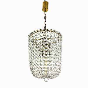 Crystal Glass Chandelier from Kalmar, 1950s-ZWH-2020523