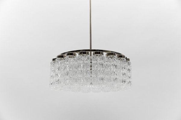 Crystal Glass Chandelier from Kalmar Leuchten, 1960s-KQB-1757092