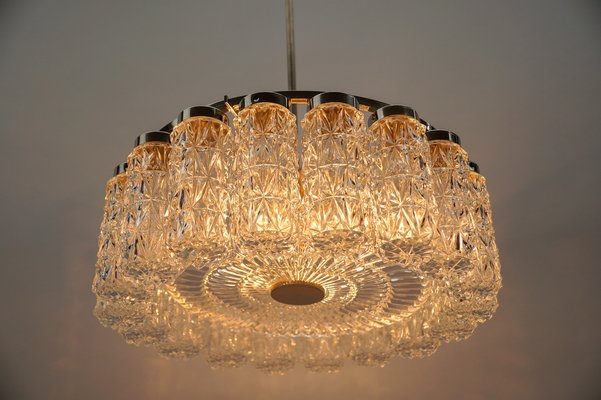 Crystal Glass Chandelier from Kalmar Leuchten, 1960s-KQB-1757092