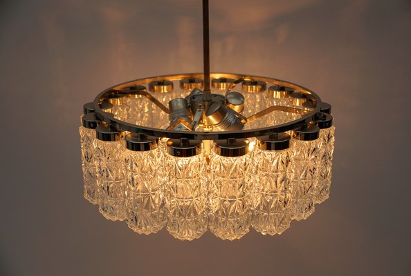 Crystal Glass Chandelier from Kalmar Leuchten, 1960s-KQB-1757092