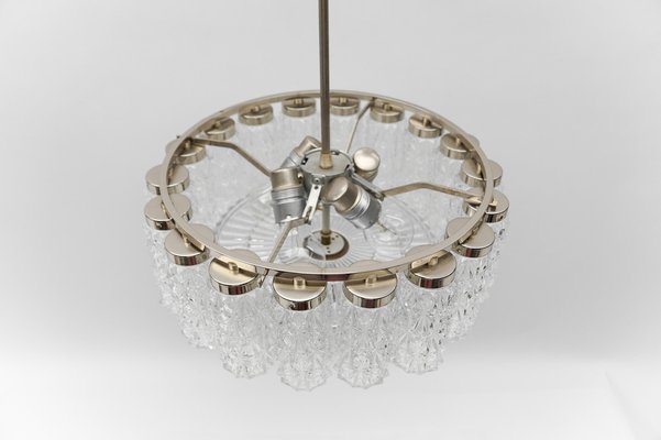 Crystal Glass Chandelier from Kalmar Leuchten, 1960s-KQB-1757092