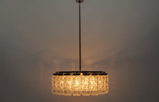 Crystal Glass Chandelier from Kalmar Leuchten, 1960s-KQB-1757092