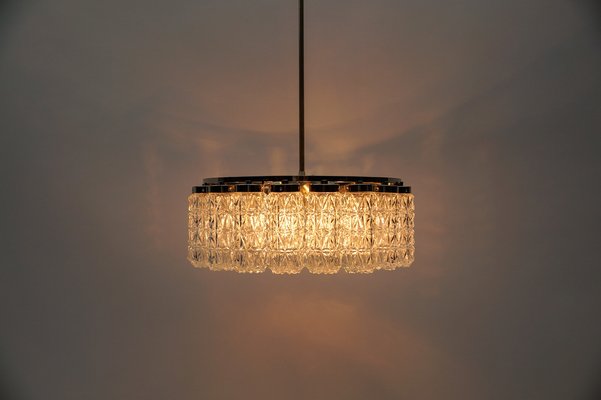 Crystal Glass Chandelier from Kalmar Leuchten, 1960s-KQB-1757092