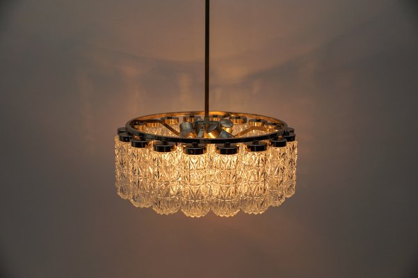 Crystal Glass Chandelier from Kalmar Leuchten, 1960s-KQB-1757092