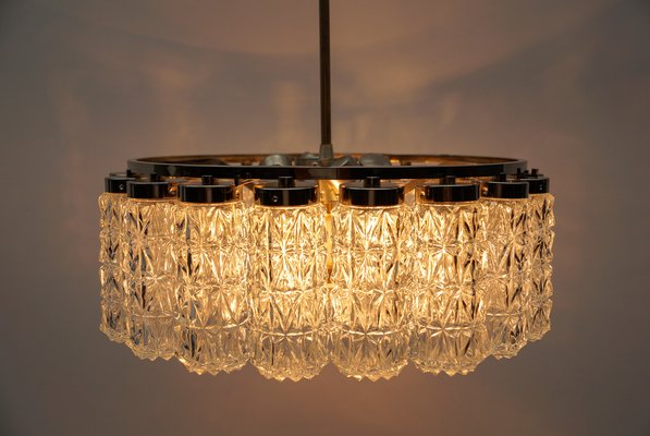 Crystal Glass Chandelier from Kalmar Leuchten, 1960s-KQB-1757092