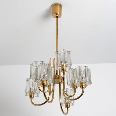 Crystal Glass Chandelier from Peill & Putzler, Germany, 1970s-VDW-1350712