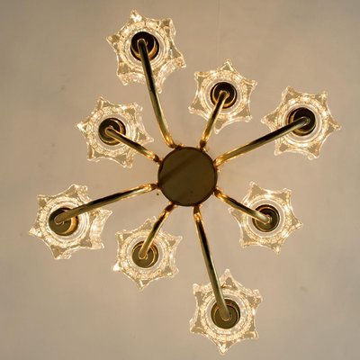 Crystal Glass Chandelier from Peill & Putzler, Germany, 1970s-VDW-1350712