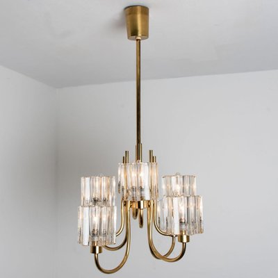 Crystal Glass Chandelier from Peill & Putzler, Germany, 1970s-VDW-1350712