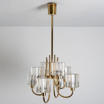 Crystal Glass Chandelier from Peill & Putzler, Germany, 1970s-VDW-1350712