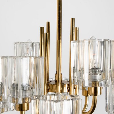 Crystal Glass Chandelier from Peill & Putzler, Germany, 1970s-VDW-1350712