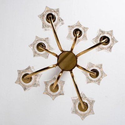 Crystal Glass Chandelier from Peill & Putzler, Germany, 1970s-VDW-1350712