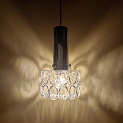 Crystal Glass Pendant Lamp from Limburg, 1960s-ZPB-1797410