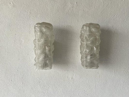 Crystal Glass Sconces from Doria, Germany, 1960s, Set of 2-RDS-1158467