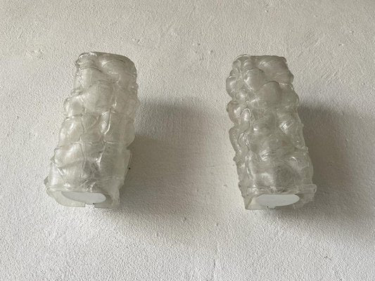 Crystal Glass Sconces from Doria, Germany, 1960s, Set of 2-RDS-1158467