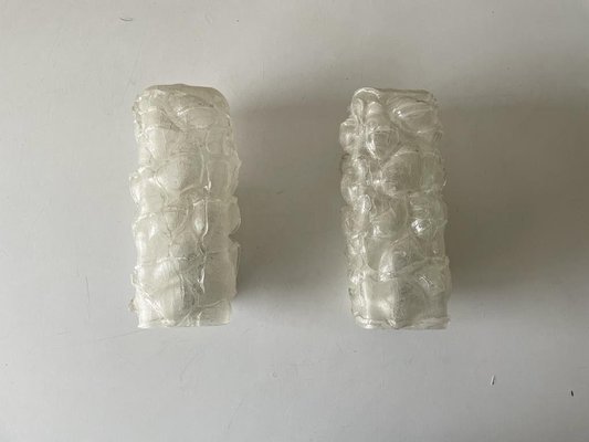 Crystal Glass Sconces from Doria, Germany, 1960s, Set of 2-RDS-1158467