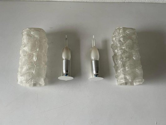 Crystal Glass Sconces from Doria, Germany, 1960s, Set of 2-RDS-1158467