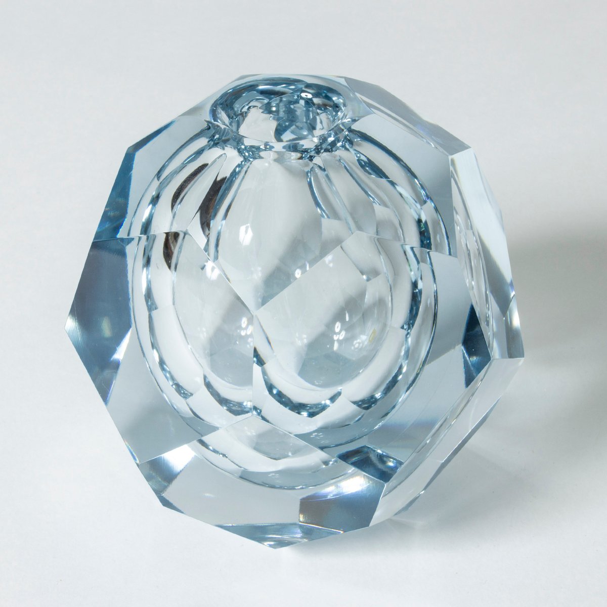 Crystal Glass Vase by Asta Strömberg for Strömbergshyttan, 1950s