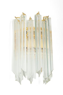 Crystal Glass Wall Lights in the style of Venini Italy, 1980s-UGR-1367640