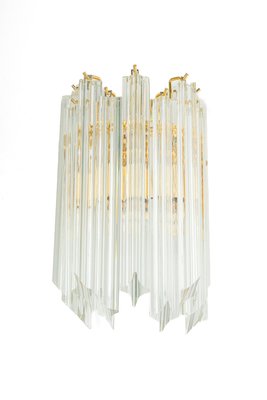 Crystal Glass Wall Lights in the style of Venini Italy, 1980s-UGR-1367640