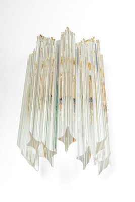 Crystal Glass Wall Lights in the style of Venini Italy, 1980s-UGR-1367640