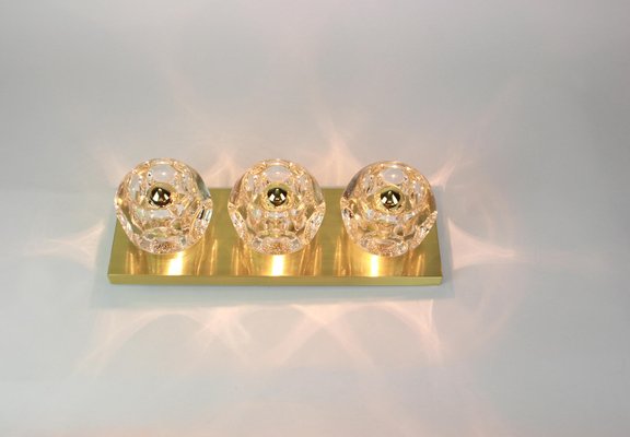 Crystal Glass Wall Sconces by Gaetano Sciolari for Peill & Putzler, Set of 2-UGR-1085743