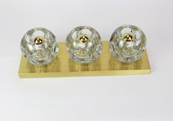 Crystal Glass Wall Sconces by Gaetano Sciolari for Peill & Putzler, Set of 2-UGR-1085743