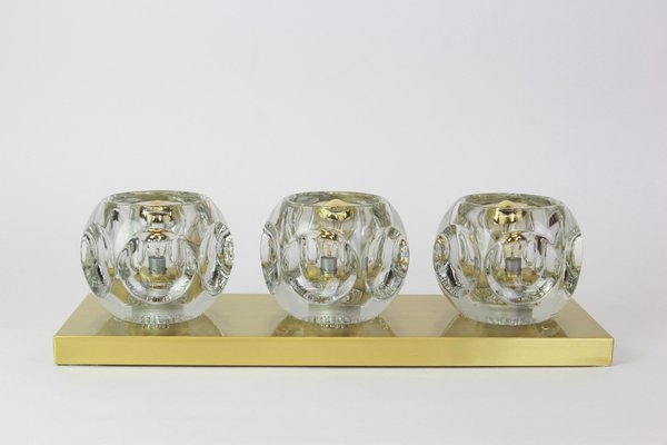 Crystal Glass Wall Sconces by Gaetano Sciolari for Peill & Putzler, Set of 2-UGR-1085743