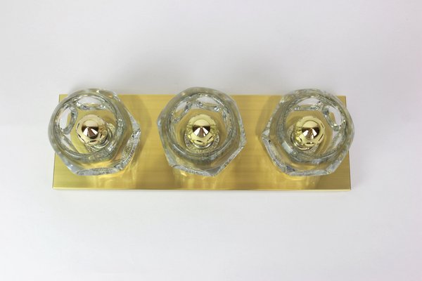 Crystal Glass Wall Sconces by Gaetano Sciolari for Peill & Putzler, Set of 2-UGR-1085893