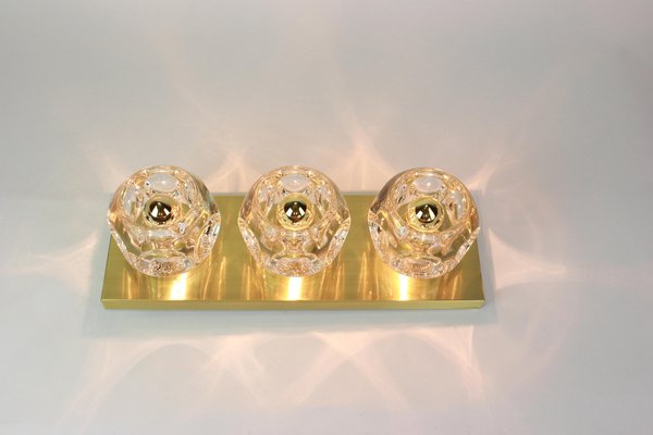 Crystal Glass Wall Sconces by Gaetano Sciolari for Peill & Putzler, Set of 2-UGR-1085743