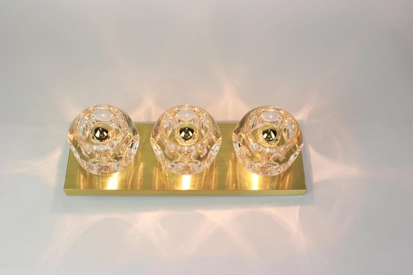 Crystal Glass Wall Sconces by Gaetano Sciolari for Peill & Putzler, Set of 2-UGR-1085893