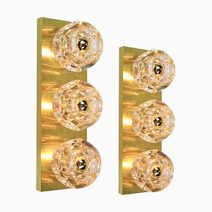 Crystal Glass Wall Sconces by Gaetano Sciolari for Peill & Putzler, Set of 2-UGR-1085893