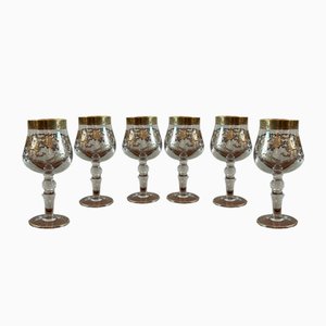 Crystal Glasses, 1950, Set of 6-BFK-2035357