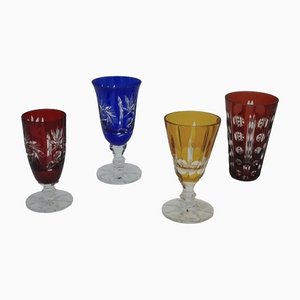 Crystal Glasses, 1970s, Set of 4-ZUW-1389300