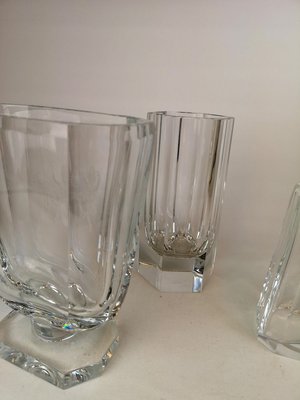 Crystal Glasses and Carafe by Elis Bergh for Kosta, Sweden, 1930s, Set of 3-UYK-806924