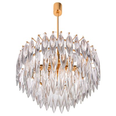 Crystal & Gold Plated Chandelier from Lobmeyr / Bakalowits, Vienna, 1960s-DEK-950393