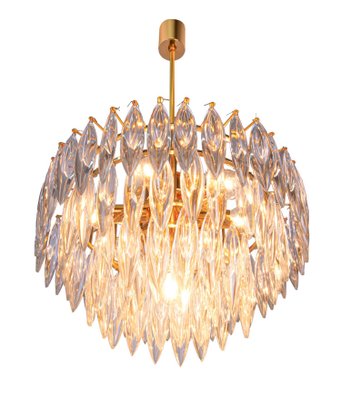 Crystal & Gold Plated Chandelier from Lobmeyr / Bakalowits, Vienna, 1960s-DEK-950393