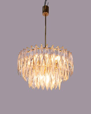 Crystal & Gold Plated Chandelier from Lobmeyr / Bakalowits, Vienna, 1960s-DEK-950393