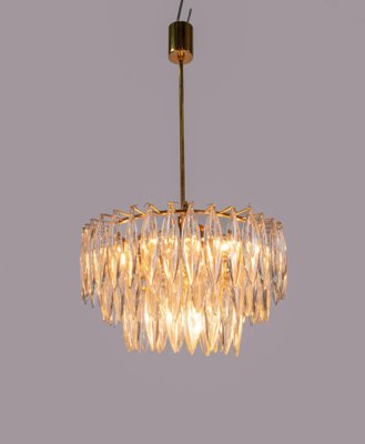 Crystal & Gold Plated Chandelier from Lobmeyr / Bakalowits, Vienna, 1960s-DEK-950393